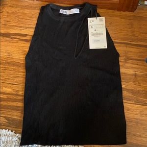 Zara Front Cutout Top